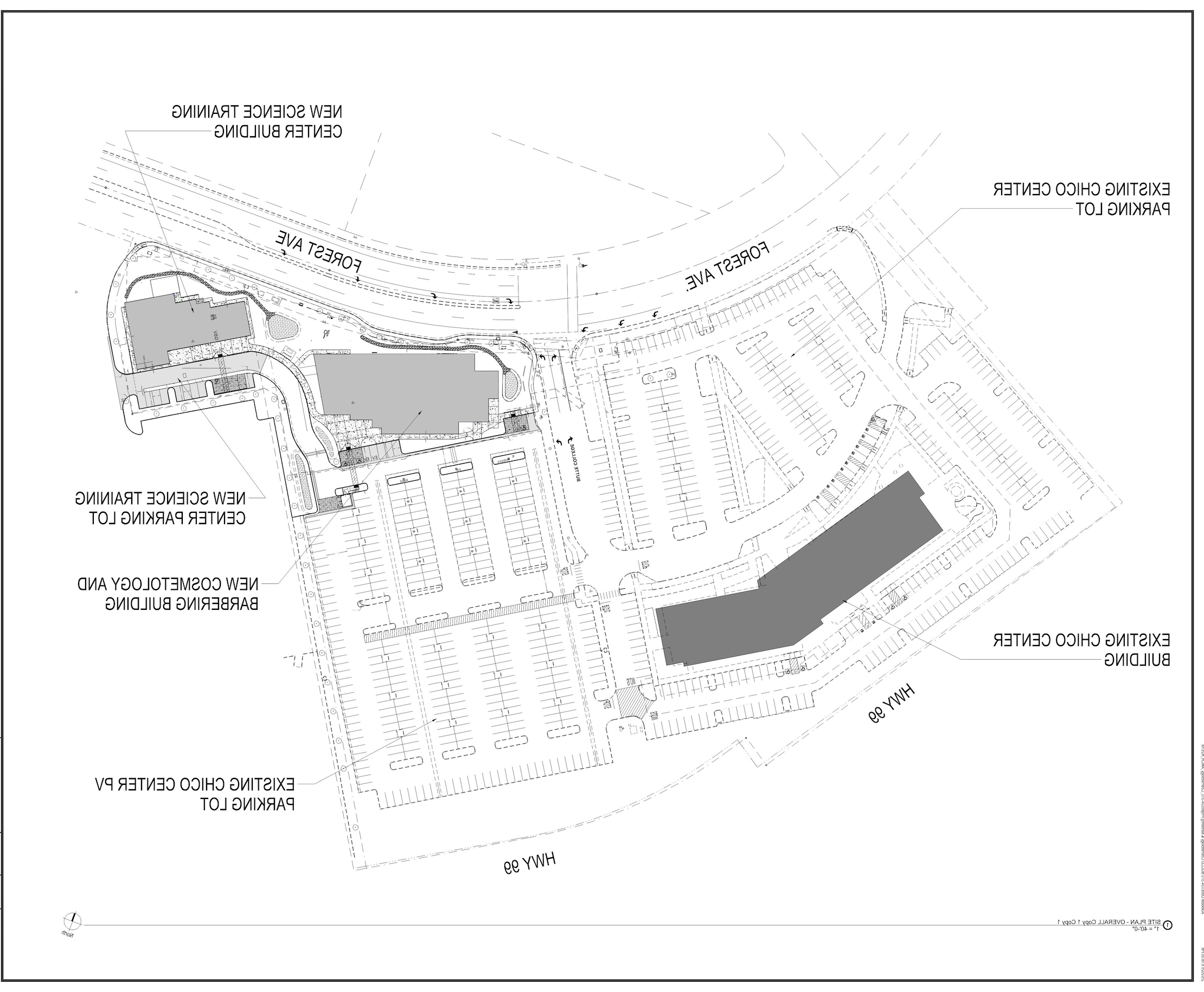 A diagram showing the location of the future facility.